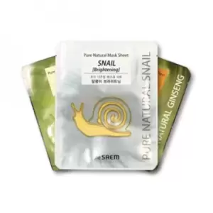 The Saem - Pure Natural Mask Sheet - Snail Brightening - 1pc