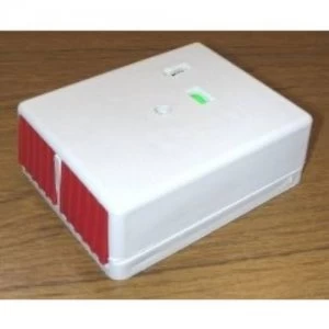Knight Panic Button Personal Attack Alarm Latching/Non-Latching White Plastic - Double Button Latch