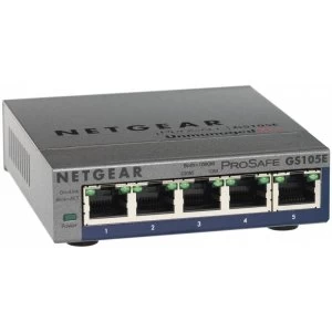 Netgear ProSafe Plus 5 Port Gigabit Ethernet Switch UK Plug