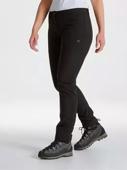 Craghoppers Kiwi Pro Softshell Walking Trousers - Black, Size 18, Women