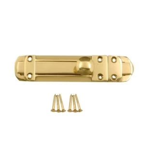 BQ Polished Brass Brass Straight Bolt L152mm
