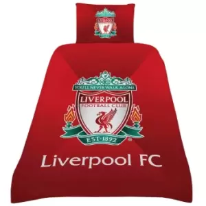Liverpool FC Gradient Duvet Cover Set (Double) (Red/Green)