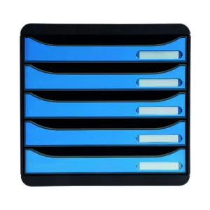 Exacompta CleanSafe BIGBOX PLUS 5 Drawers Blue