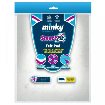 Minky SmartFit Felt Pad Up To Ironing Board Cover - 125 x 45cm