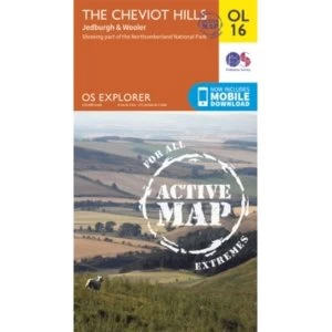 The Cheviot Hills, Jedburgh & Wooler by Ordnance Survey (Sheet map, folded, 2015)