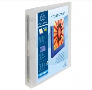 Exacompta 4O Ring Binder A4 Maxi 40mm Spine Clear PK12