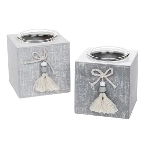 Provence Cool Grey Single Tealight (One Supplied)