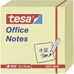 Tesa Office Notes 400 Sheets (Cube) Yellow 75 x 75 mm