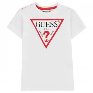 Guess Boys short-sleeved T-Shirt - White/Red TWHT