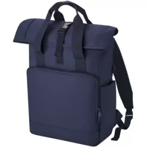 Bagbase - Unisex Adult Roll Top Recycled Twin Handle Backpack (One Size) (Navy Dusk) - Navy Dusk