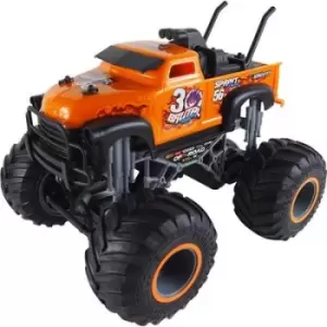 Amewi Crazy Orange 1:16 RC model car for beginners Electric Monster truck 100% RtR 2,4 GHz Incl. batteries and charger