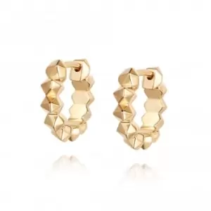 Octavia Huggie Hoop 18ct Gold Plate Earrings HUG01_GP