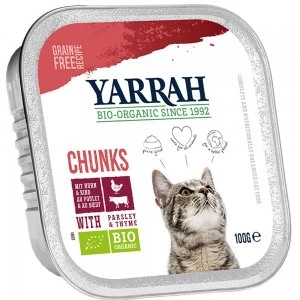 Yarrah Organic Tray - Saver Pack - Pate: Organic Chicken & Turkey with Organic Aloe Vera (12 x 100g)
