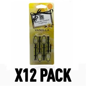 Vanilla (Pack Of 12) English Candle Vent Stick