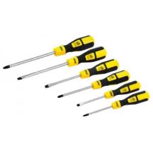 Rolson Screwdriver Set with Long Handles, Yellow, Set of 6