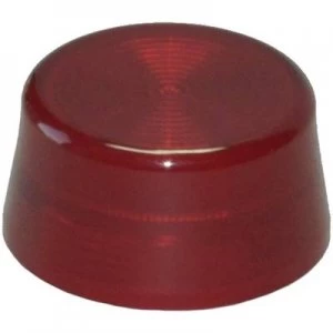 Dome knurled x H 29.8mm x 14.5mm Blank Red I