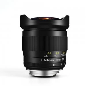 TTartisans 11mm F2.8 Fisheye Lens for Leica M Mount - Black