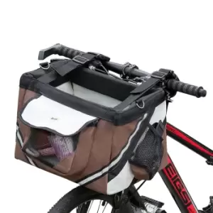 Pawhut Dog Bicycle Basket, Shoulder Bag And Car Travel Carrier