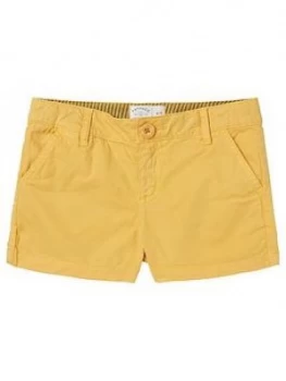 Fat Face Girls Alice Chino Shorts - Yellow, Size Age: 4-5 Years, Women