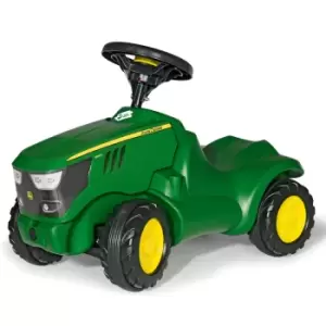 Rolly Toys John Deere 6150R Ride On Mini Tractor and Opening Bonnet, Green