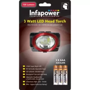 Infapower 3 Watt LED Head Torch