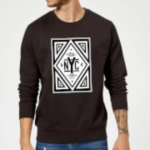 NYC Diamond Sweatshirt - Black - S