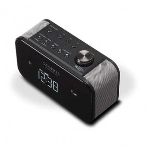 Roberts ORTUS2 BLK DAB DAB FM Alarm Clock Radio in Black USB Socket