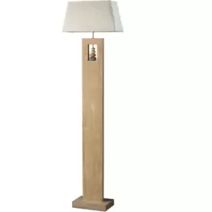 Onli Miriel Floor Lamp with Shade Wood