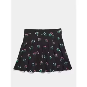 Skinny Dip Floral Skirt - Black
