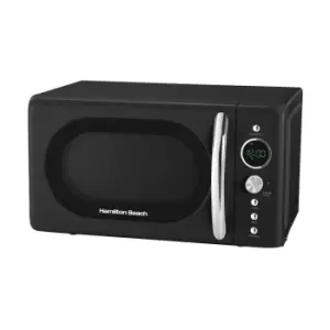 20L Retro Black Microwave
