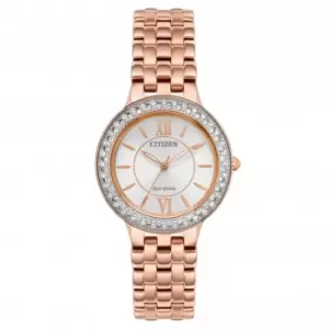 Eco-Drive Ladies Silhouette Crystal Watch FE2088-54A