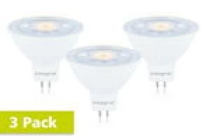 Integral LED Classic MR16 GU5.3 5W 36W 2700K 410lm Non-Dimmable Lamp - 3 PACK