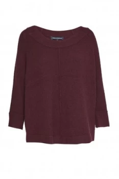 French Connection Autumn Flossy Round Neck Jumper Purple
