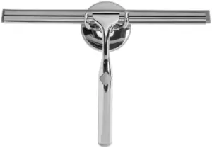 Croydex Shower Squeegee and Holder - Chrome.