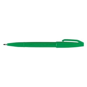 Pentel S520 Fibre Tipped Sign Pen Green Pack of 12