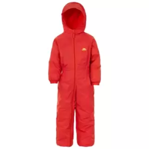 Trespass Baby Unisex Dripdrop Padded Waterproof Rain Suit (6/12 Months) (Signal Red)
