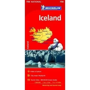 Iceland - Michelin National Map 750 Map Sheet map 2016