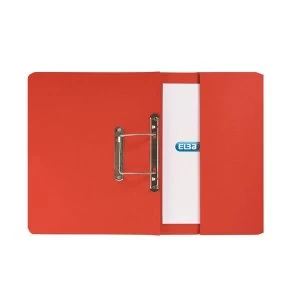 Elba Strongline Foolscap Spring Pocket File 320gsm Red Pack of 25