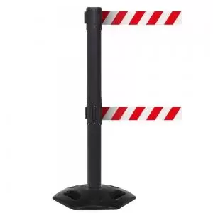 Obex Barriers Weatherproof Twin Belt Barrier Belt Length mm 3400 Black