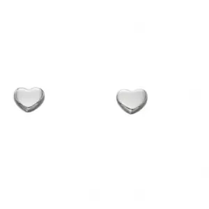 Elements Gold White Gold Heart Stud Earrings GE2178