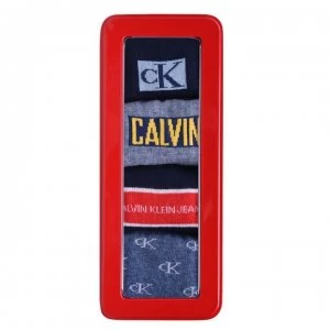 Calvin Klein 4 Piece Sock Gift Set Mens - Navy