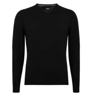 Boss Baram-L V Neck Sweater - Black