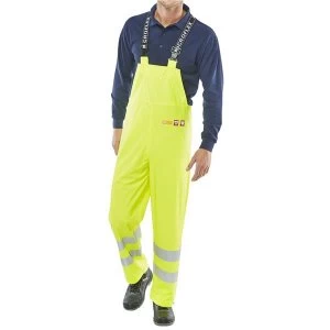 Click Fireretardant XXXLarge Fire Retardant Protective Trousers and Bib Yellow