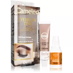 Delia Cosmetics Cameleo Professional Cream Eyebrow Colourant Ammonia - Free Shade 3.0 Dark Brown 15 ml