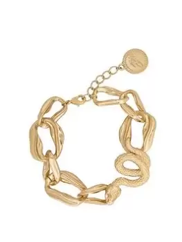 Bibi Bijoux Gold 'Serpent' Chunky Chain Bracelet, Gold, Women