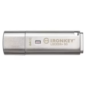 Kingston Technology IronKey Locker+ 50 USB flash drive 64GB USB...