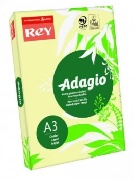 Rey Adagio A3 Paper 80gsm Canary RM500