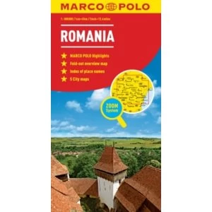 Romania Marco Polo Map by Marco Polo (Sheet map, folded, 2013)
