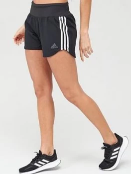 Adidas 3 Stripes Woven Gym Shorts - Black Size M Women
