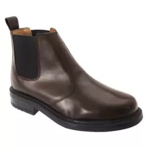 Roamers Mens Leather Quarter Lining Gusset Dealer Boots (9 UK) (Brown)